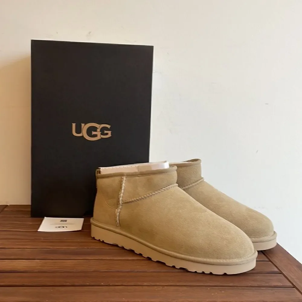 UGG Classic Ultra Mini Booties Mustard Seed USA Men Size 10/UK 9/EU 43